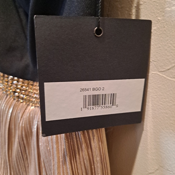 IEENA for MAC DUGGAL 26541 ONE SHOULDER LAYERED RUFFLE GOWN Size 2 - Picture 2 of 11